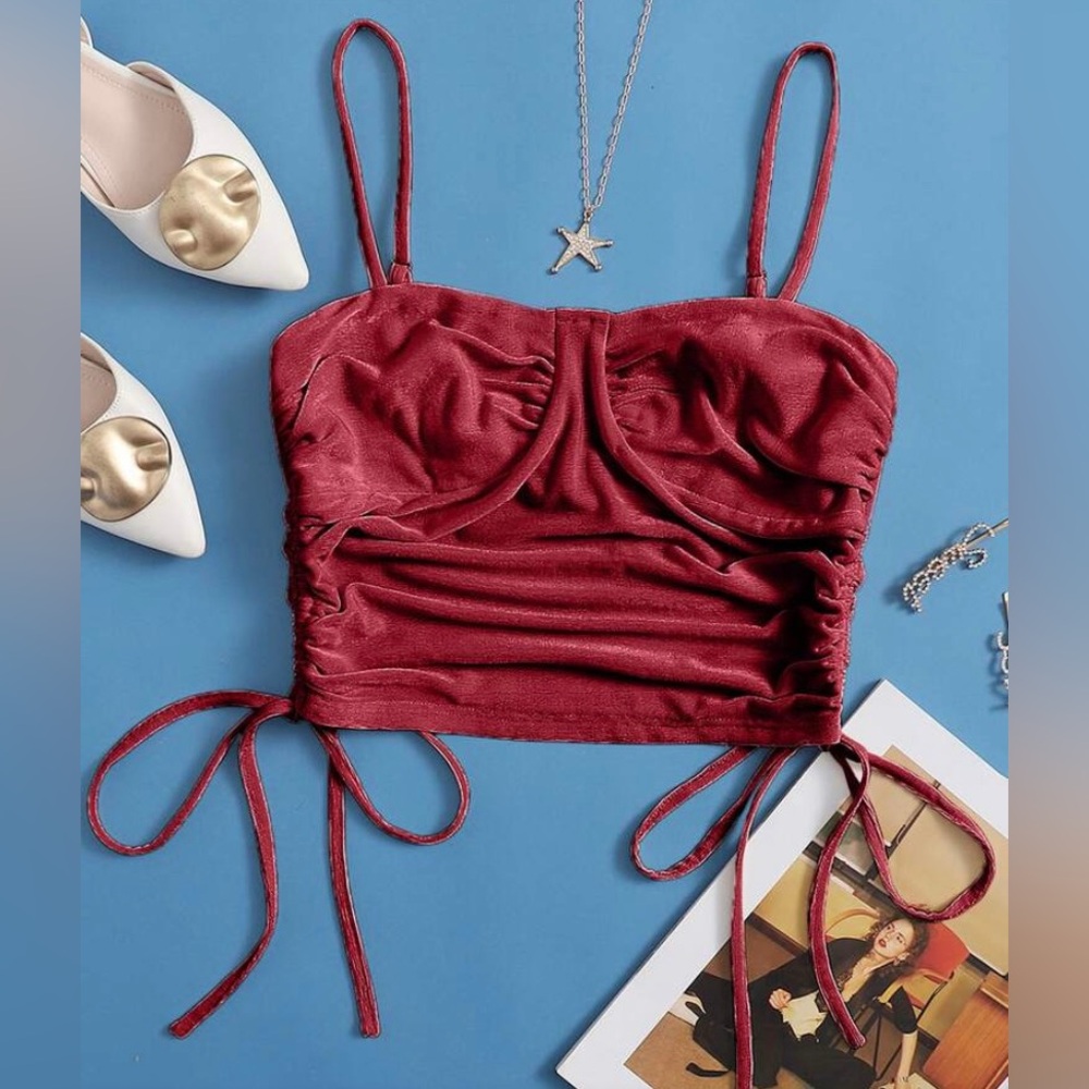 Red Elegant Women's Top XS